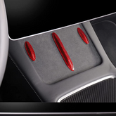 Model 3/Y Carbon Fiber Wireless Charging Center Console Decorative Cover for Tesla(2021-2023)